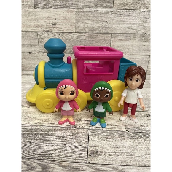 Toys Cartoon Official Feature Musical Train Toy 3 Figures Included